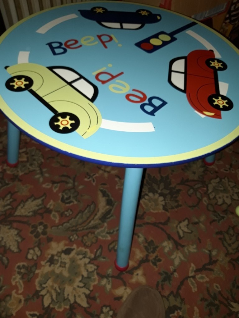 boys car table